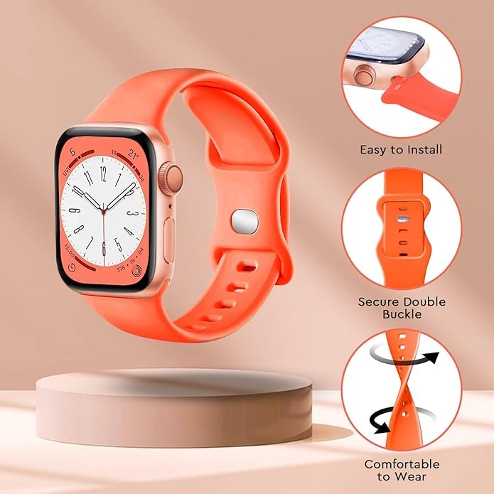 Image of 15Pack Watch Bands Compatible for Apple Watch Band 38mm 40mm 41mm 42mm 44mm 45mm 46mm 49mm Women Men, Soft Silicone Sport Band Strap for iWatch Bands Series Ultra 11 10 9 8 7 6 5 4 3 2 1 SE
