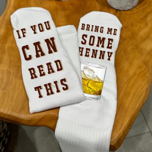 Hennessy Socks For Men and Women Whiskey Cocktail Drink, Whisky Socks Men Funny Gifts Mens, Novelty Whiskey Gifts for Drink Lovers, Stocking Stuffers4