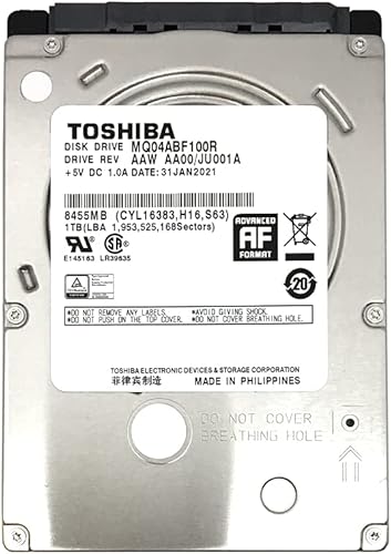 Paquete de actualización de disco duro PS4 de 1TB con Toshiba 1TB 5400RPM 128MB caché SATA 6Gbs 2.5in Disco duro interno (funciona para consola de