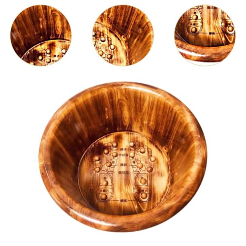 Cubeta de baño para pies de madera 26cmx40cm miniatura 3
