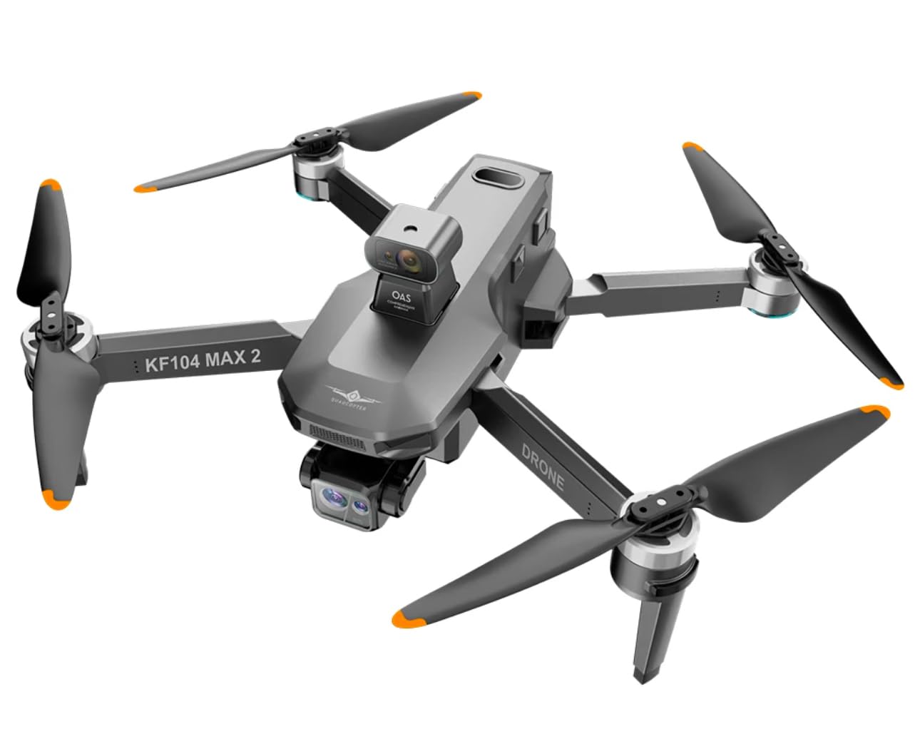 KF PLAN Drone KF104Max2 – Caméra 4K Réelle – Cardan 3 Axes – Écran Tactile 5.5″ – Portée 6 Km – 2 Batteries – 90 Min De Vol – Évitement Obstacles 360°