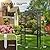 VINGLI Garden Arbor, PVC Wedding Arch for Ceremony Party, Garden Trellis for Climbing Plants Outdoor, Arch Backdrop Stand for Garden, Backyard, Wedding, Lawn (Black)