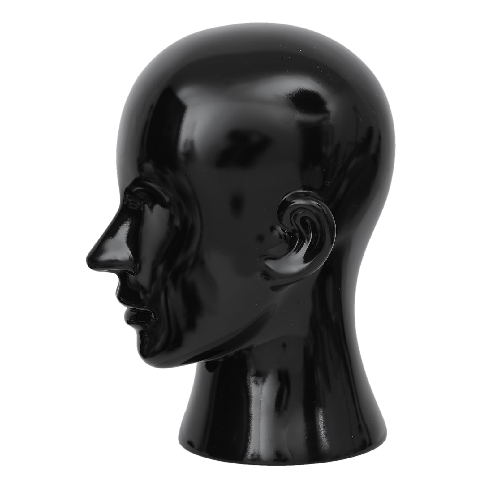Mannequin-Kopf, männlich – Professioneller Kosmetik-Übungskopf für die Präsentation von Headsets, Kopfhörern, Spielkonsolen, Hüten, Perücken und Schmuck（L20-LH）
