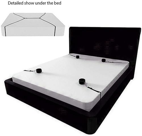 Correas de cama para sujetar lazos sexuales para tobillos y muñecas King Bed Bondaged Restricciones sexuales Esposas sexuales Cuerda y cuerda BDSM