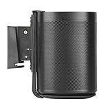 Eximus Speaker Wall Mount Bracket for Sonos One, Sonos One SL and Sonos Play:1 - Adjustable Tilt and Swivel for Optimal Audio Quality- Black Finish (Mounting Hardware Included)