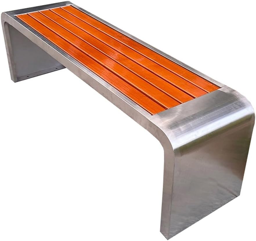 Outdoor Benches Stainless Steel Park ChairOutdoor BenchesBenchesCourtyardCommunity Leisure Garden Bench(XS)