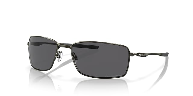 Oakley Mens OO4075 Square Wire Rectangular Metal Sunglasses