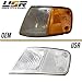 USR DEPO 88-89 CRX Corner Lights - Front Cornering Parking Turn Signal Lamp Set (Left + Right) Compatible with 1988-1989 Honda CR-X DX HF Si (All Clear Lens)