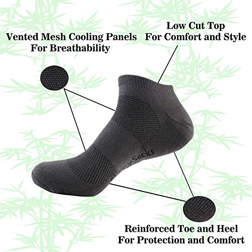 Image of Women's Rayon from Bamboo Fiber Sports Superior Wicking Athletic Ankle Socks