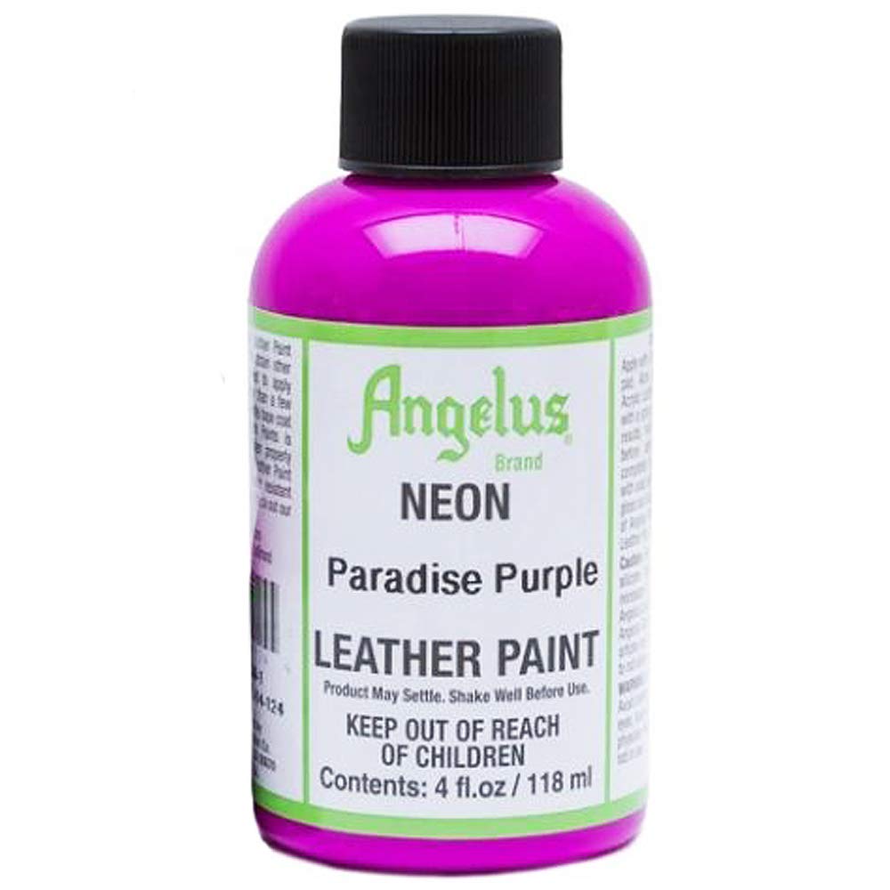 AngelusNeon-4 oz Leather Paint, Paradise Purple