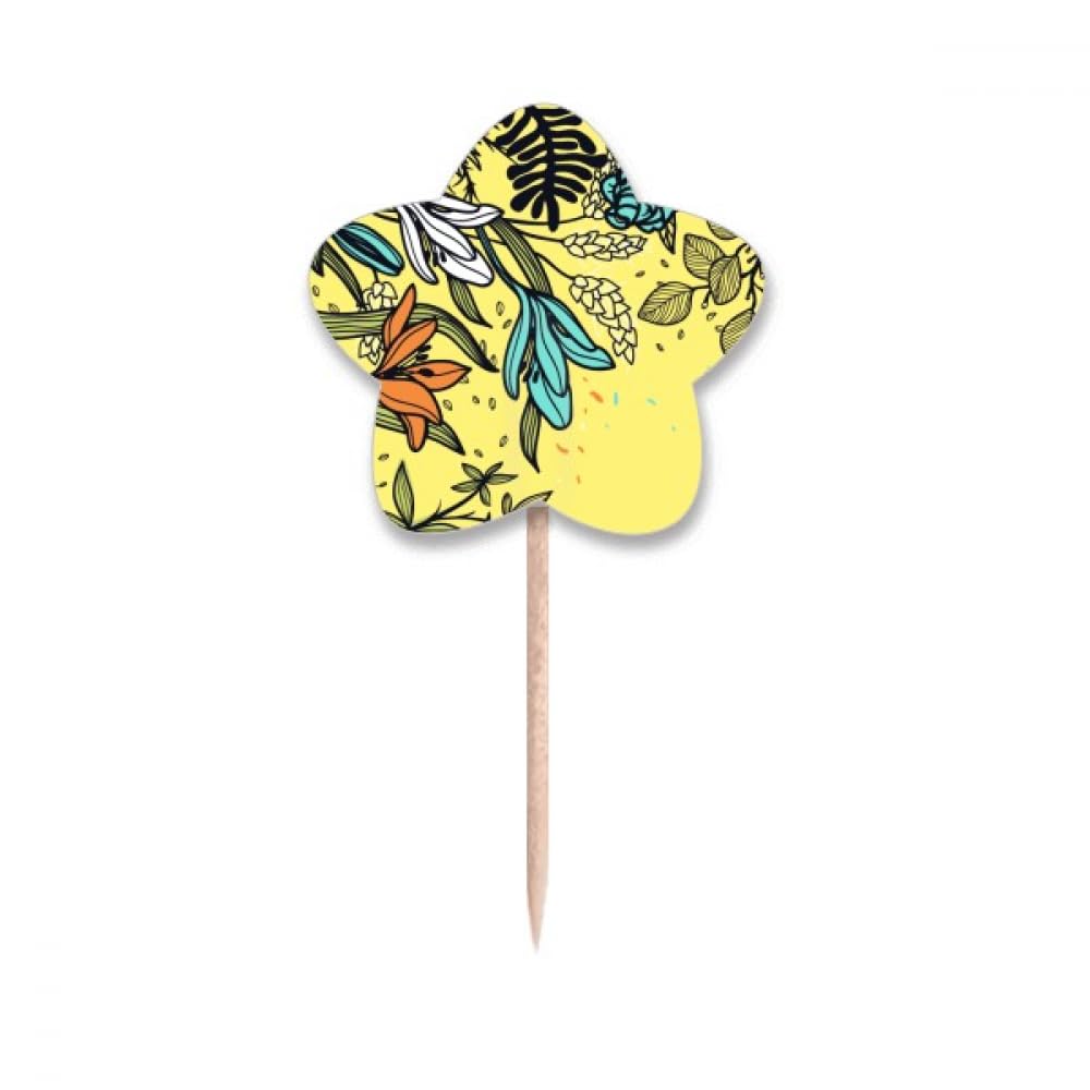 Fleurs de lys dessin cure-dents drapeaux de prestige pour cocktail