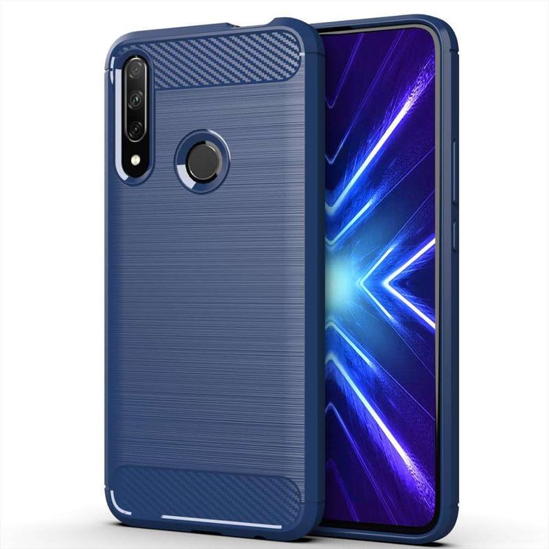 Image of Hybrid Carbon Fiber Back Case for Huawei Y9 Prime 2019 / Honor 9X (Blue)