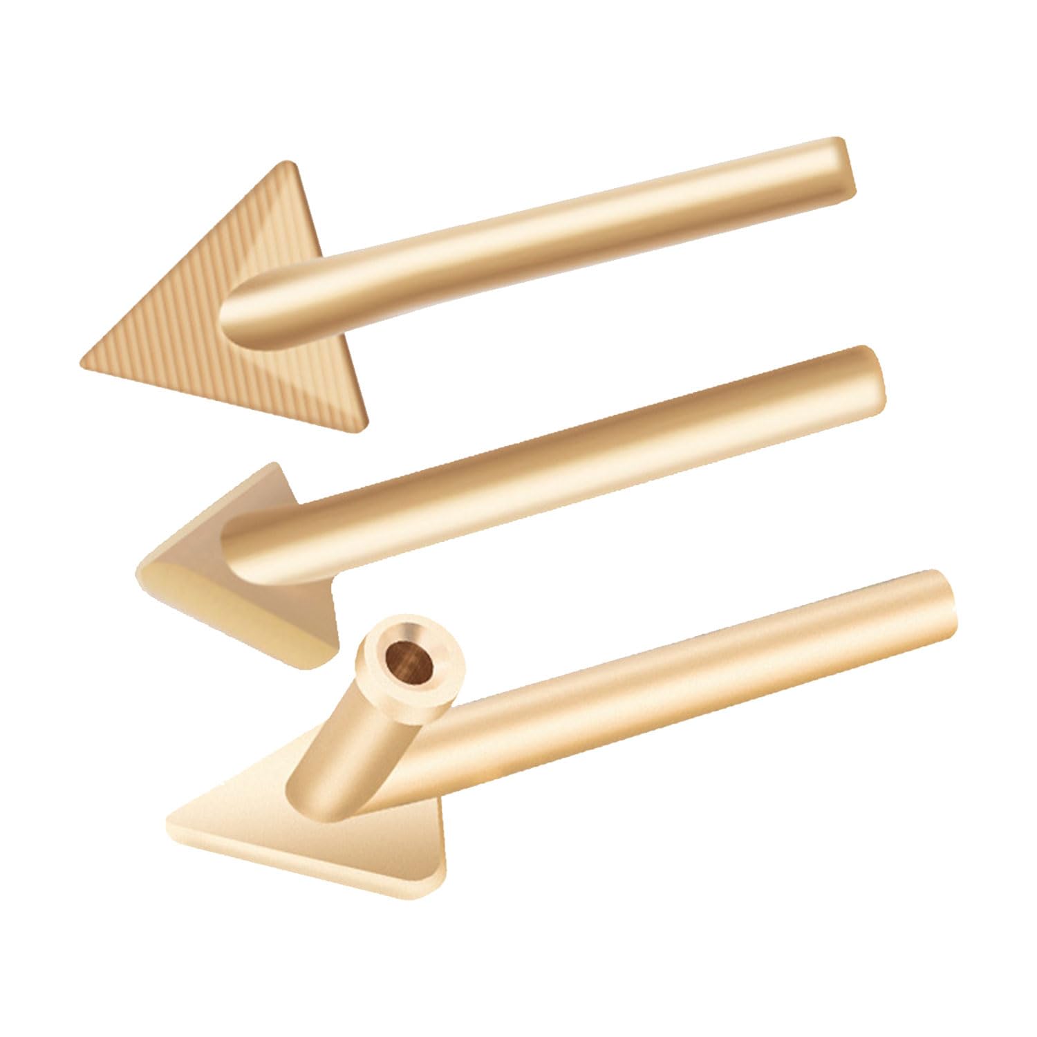 JOYOLA 3Pcs Soldering Iron Tip Set Coppers Repair Triangular Smoothing Head Welding Tips Smoothing Tips Plastic Welder Tool Welding Equipment Welding Head for Various Plastic Items