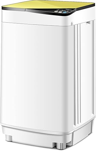 Miniatura 1 de ARLIME - Lavadora portátil, compacta y automática, 2 en -1, lavadora y secadora giratoria, capacidad de 7.7 libras, con bomba de drenaje y manguera