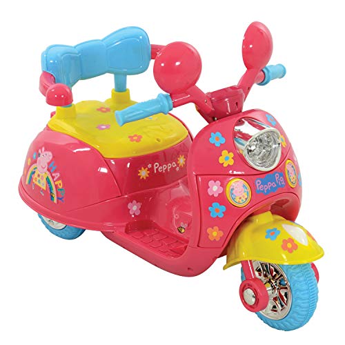 Peppa Pig M09370 6V batería operado en Moto, Color Rosa