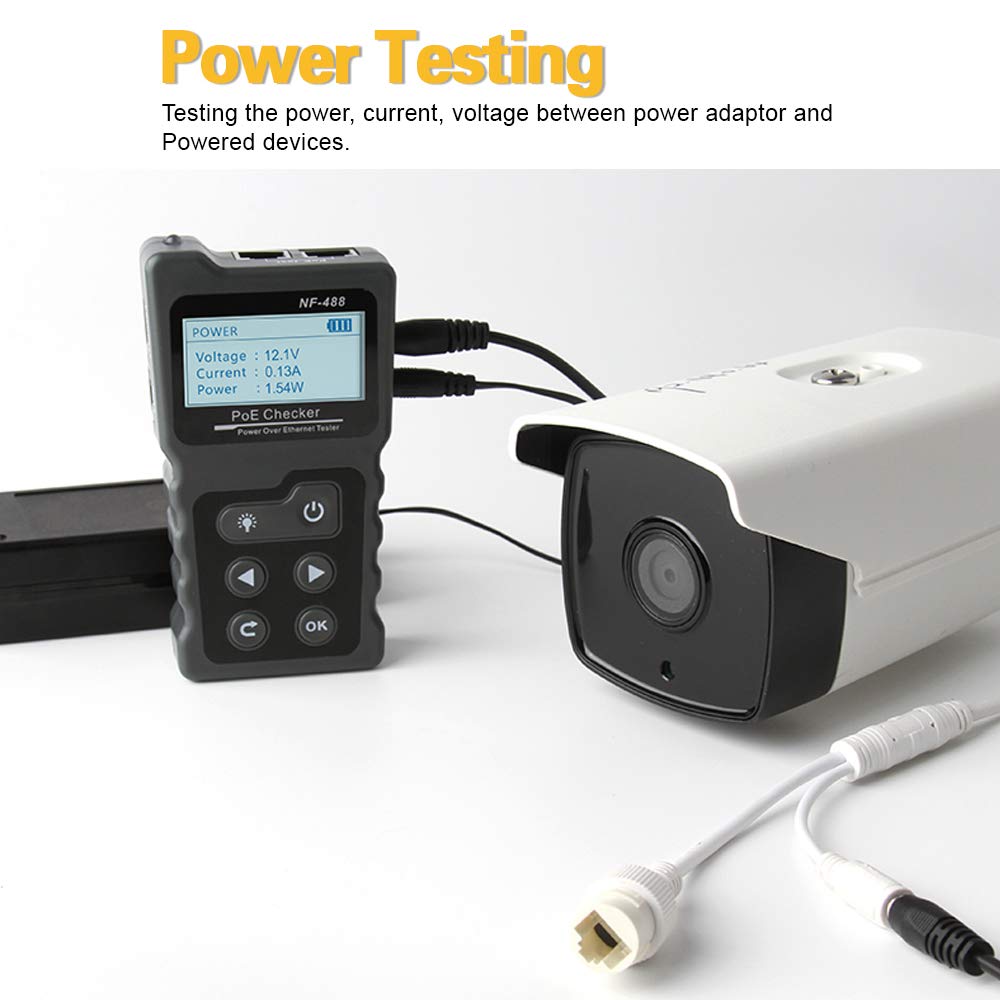 Tester kabli Hancaner Network Cable Tester RJ45 tester kabli krosowych LAN tester sieci Ethernet Network Cable Tester PoE Checker