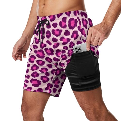 Supdreamc Comfort Mens Big & Tall Swim Trunks Board Shorts for Beach Gym Workout