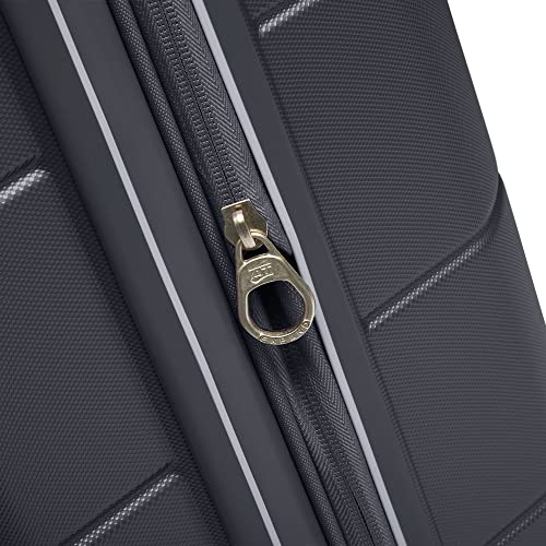 Image of American Tourister Stratum 2.0 Expandable Hardside Luggage with Spinner Wheels, 24-Inch Checked-Medium, Charcoal