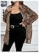 WDIRARA Women's Plus Size Leopard Print Sheer Blouse Button Front Long Sleeve Shirt Brown 3X-Large Plus