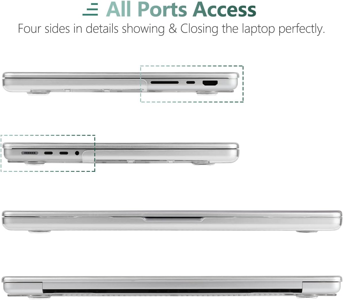 DONGKE Case for M5 MacBook Pro 14 inch 2025 2024-2021 M4 M3 M2 M1, Plastic Hard Shell Cover Compatible with A3434 A3112 A3401 A3185 A2992 A2779 A2442, Retina XDR Display & Touch ID, Florals - Image 9