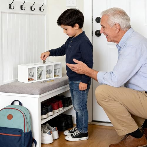 Hucha de pared magnética para evitar pérdidas de monedas en dormitorios infantiles 5