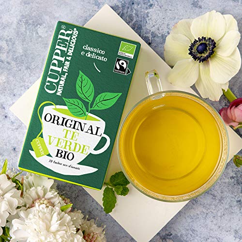 Cupper Té Verde Ecológico, 20 Bolsitas - Imagen 4