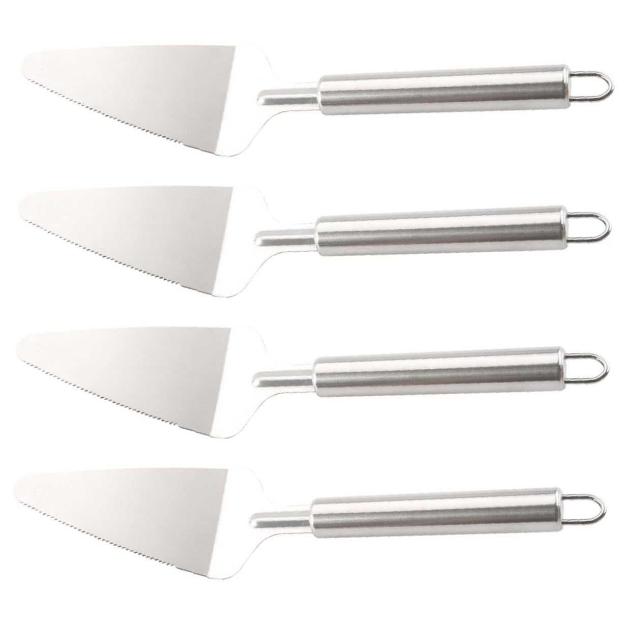 VINTORKY 4pcs Barbecue Spatula Cake Serving Spatula Pie Server Spatula Griddle Spatula Flatware Cake Cutter Pizza Server Pastry Server Household Pizza Shovel Stainless Steel Silver