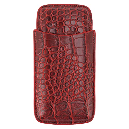 Estuche para cigarros portátil de cuero ideal para camping viajes y negocios