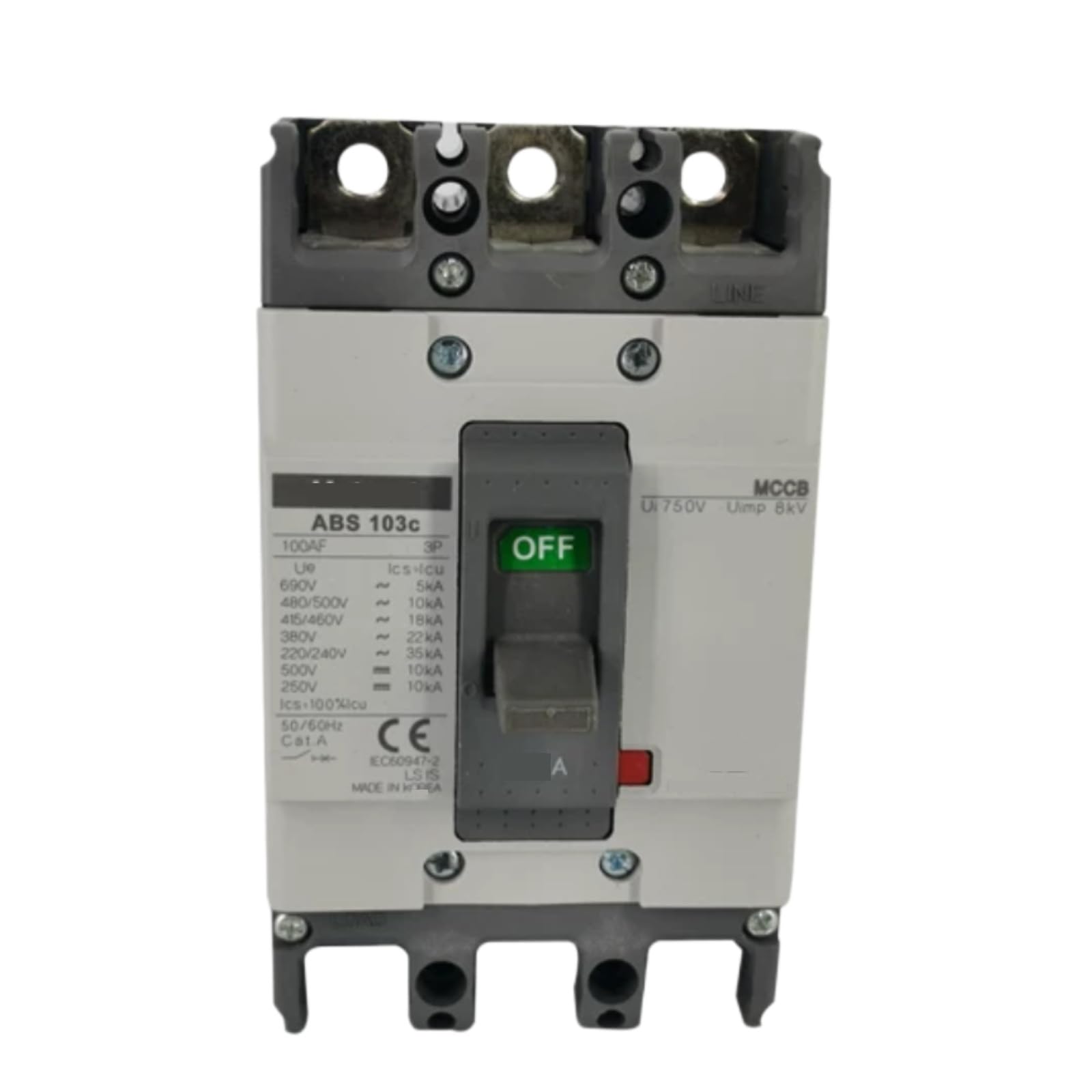 Disjoncteur ABS103C boîtier moulé 75A idéal pour atelier et machines