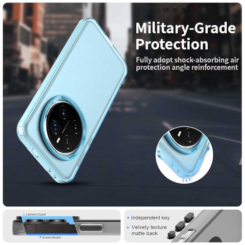 Image of for Honor Magic7 Pro 5G Case PC+TPU+PET Matte Anti-Drop Phone Back Cover - Blue