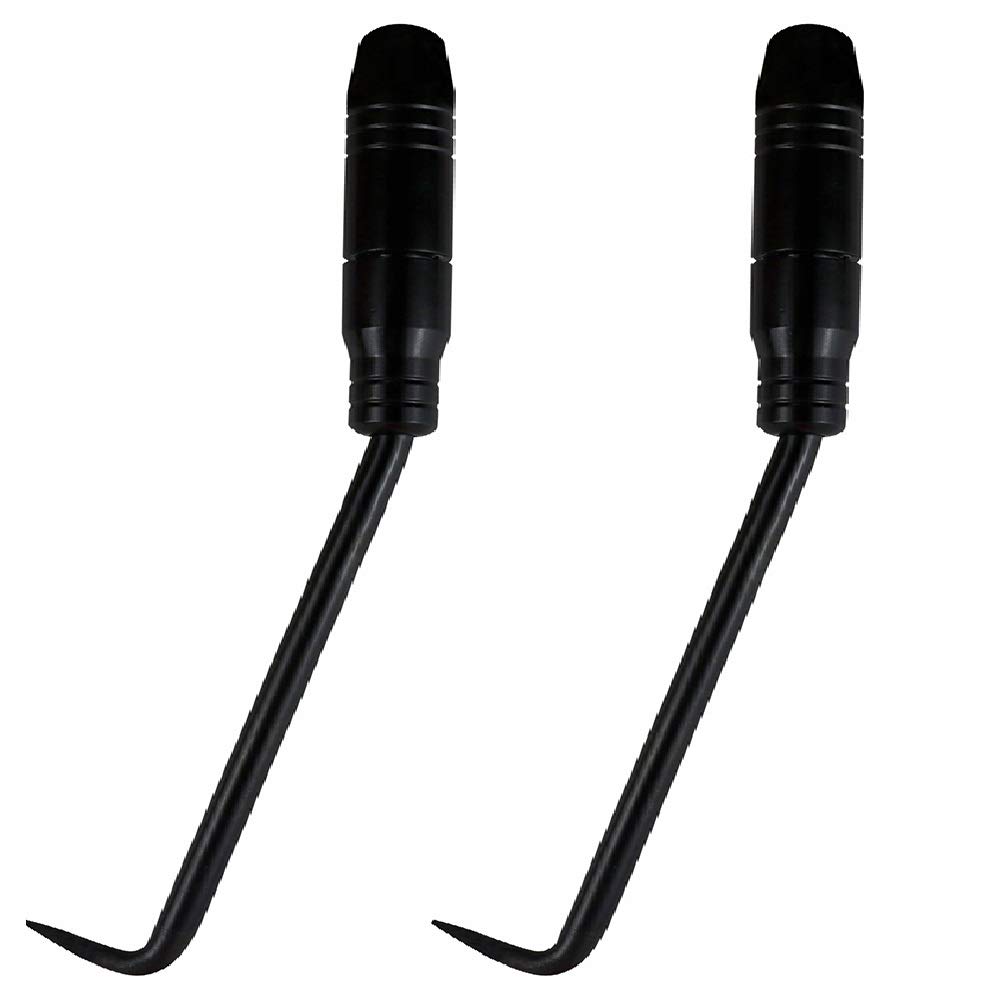 2PCS Automatic Wire Twister Tools, Metal Rebar Ties Twister Pull Tie Wire Twisting Fence, Automatic Recoil and Reload Action, 9-1/2Inch Length(Black)