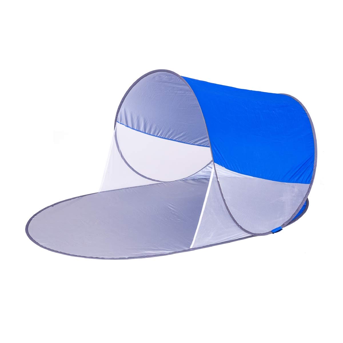 LOLAhome Paraviento Playa para 1 Persona Pop up Azul de Nylon de 90x120x200 cm