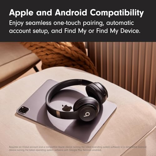 Beats Solo 4 Wireless Bluetooth On-Ear Headphones - Apple & Android Compatible, Up to 50 Hours Battery Life, Matte Black