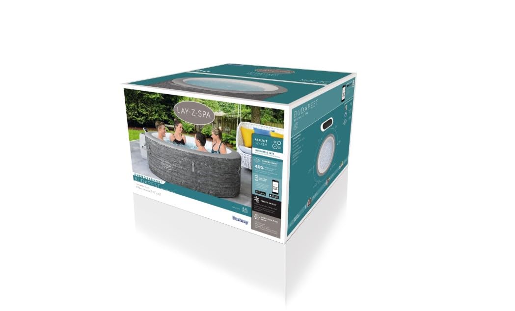 Bestway Spa Gonflable Rond Lay-Z-Spa Budapest AirJet 4-6 Places