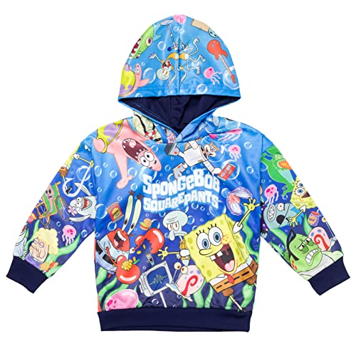 SpongeBob SquarePants Plankton Patrick Squidward Fleece Pullover Hoodie Little Kid to Big Kid3