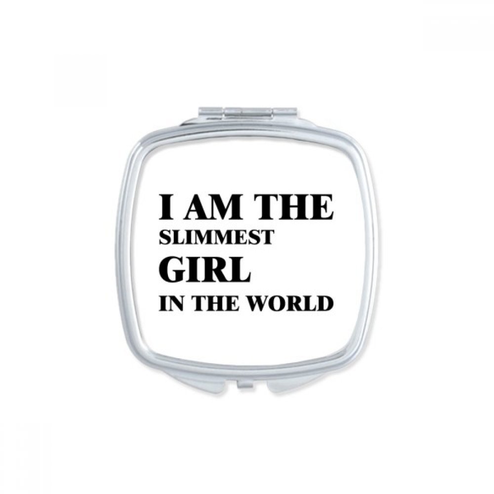 Miroir de poche mignon compact et carre J'Amthe Fille maquillage de poche portable