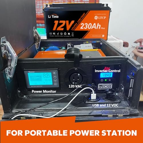 Image of Litime 4 Packs 12V 230Ah Deep Cycle LiFePO4 Battery for RV, Travel Trailer