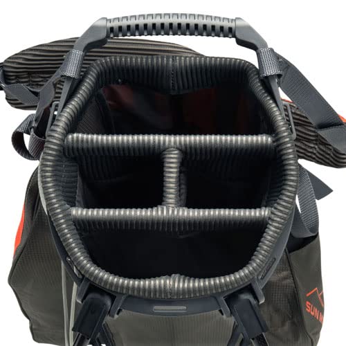 Sun Mountain 2022 2.5+ Stand Bag Charcoal/Orange - Thumbnail 4