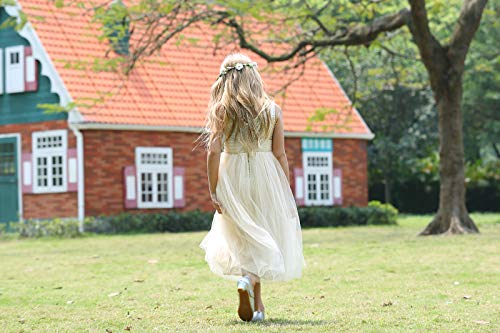 Bow Dream Flower Girl's Dress Sequins Tulle4