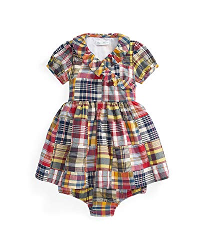 Ralph Lauren Baby Girls Wrap Dress And Bloomer 2 Piece Set (Patchwork Spring(2001), 9 Months) #TOP18