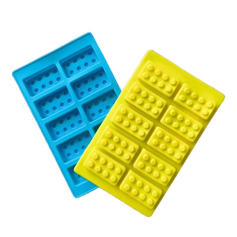 Building Blocks Silicone Chocolate Mould – Reusable Non-Stick Lego Style Candy Mould for Cake Decorations| DIY Ice Cube Mould, Jelly