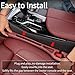 JUMGUN 2 PCS Car Seat Gap Filler Organizer, No Drop Car Seat Gap Plug with Storage Slot for Phone Keys Cards, Universal Auto Accessories Guard Between Side Seats and Console for Cars SUV Truck Sedan