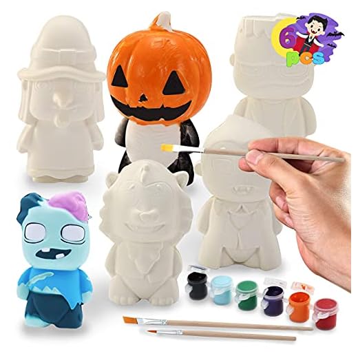 27+ Spooktacular Ideas for Kids Halloween Party Fun 2 JOYIN Halloween Squishy Toys Coloring Craft Kit with 6 Different Characters, 6 Colors Paints, and 3 Paintbrushes. Art & Craft Kit DIY Set Halloween Party Games for Kids Activities Party Favors
