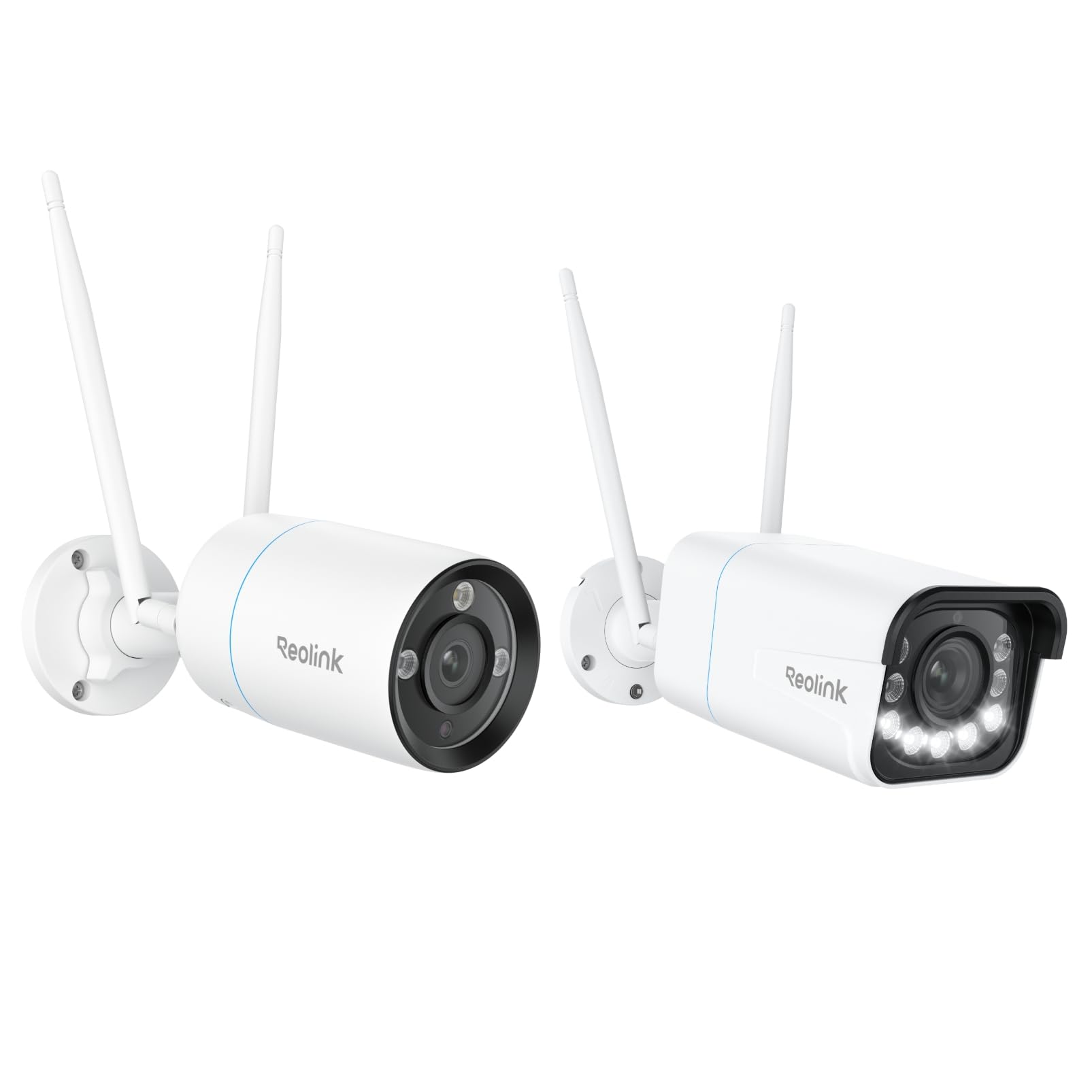 Reolink 8MP Telecamera WiFi Esterno con 5X Zoom Ottico RLC-811WA + 8MP Telecamera Wi-Fi Esterno RLC-810WA, Rilevamento di Persona/Veicolo/Animale, WiFi 6 Dual-Band, 30m Visione Notturna a Colori