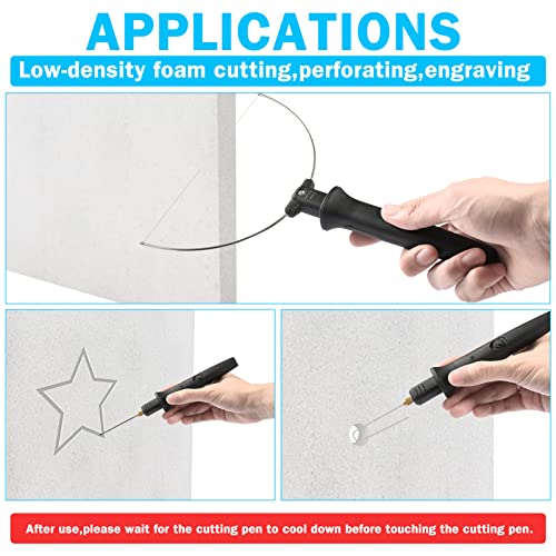Aolloa Hot Foam Cutter, 4 In 1 Foam Cutter Set With 240V / 18W Digital Voltage Controller, Hot Cutting Set ,Electric Cutting Machine Pen Tools Kit Wire, Mark Pen, For Polyethylene Styrofoam Carving #TOP4