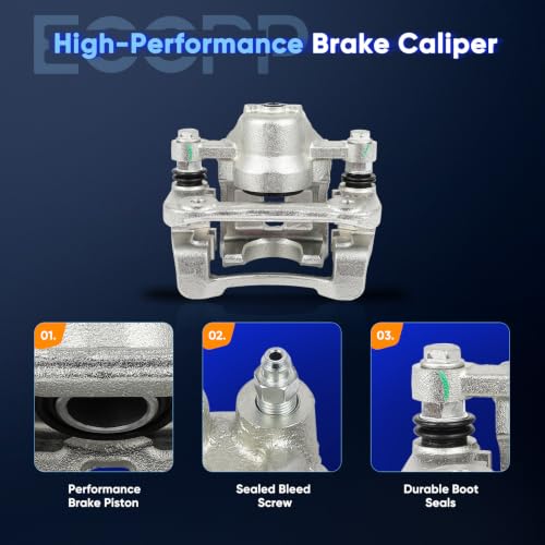 Image of ECCPP 19B6391 Rear Right Disc Brake Caliper Assembly