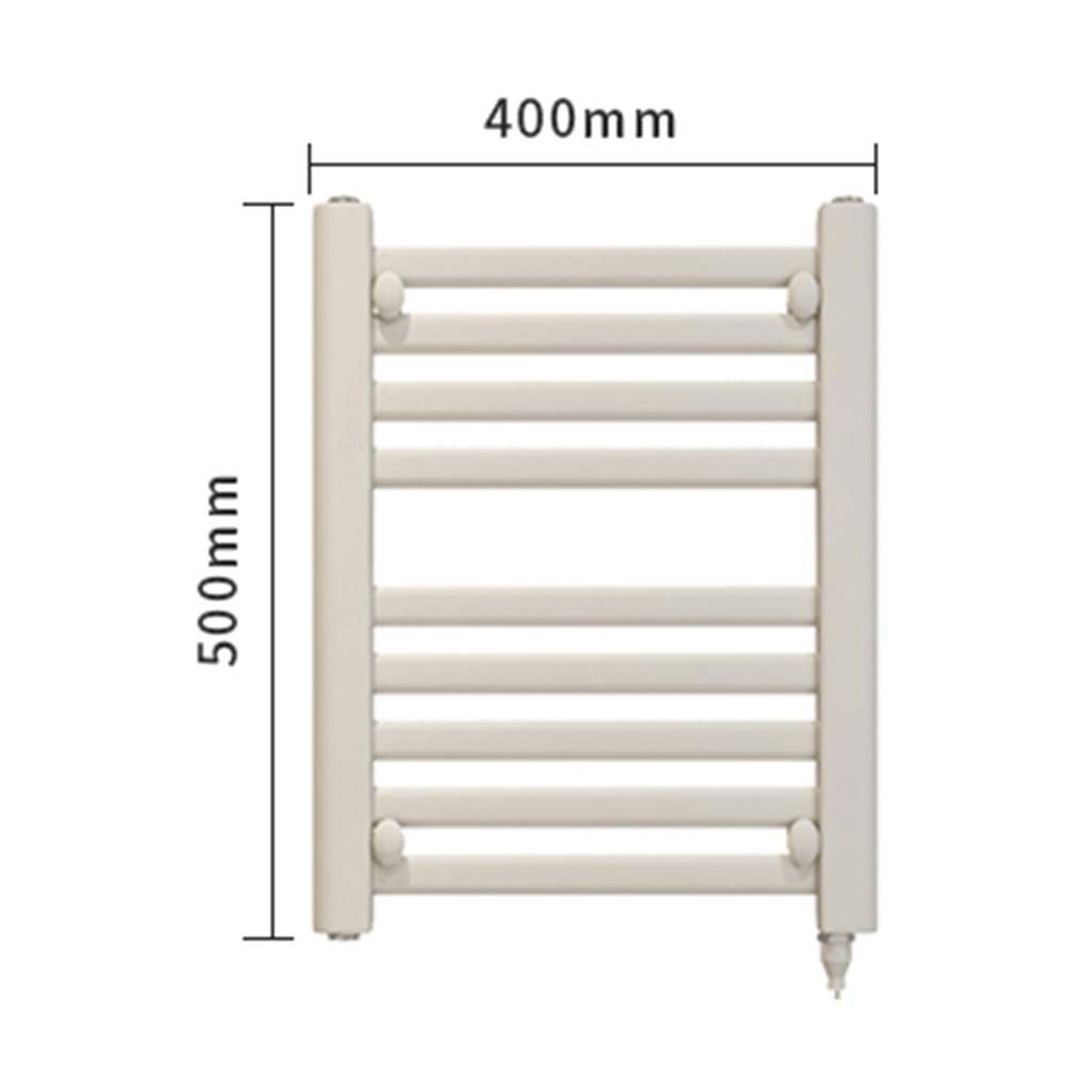 Toallero Calefactable Toallero Calefactable Eléctrico - Radiador de baño doméstico 40x50cm baño Cocina montado en la Pared 200w toallero (Black)
