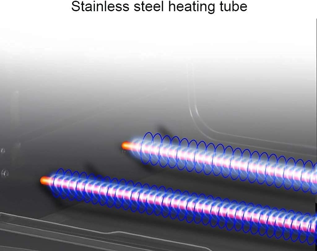 19L Mini Oven Adjustable Temperature 0-250℃ and 60-Minute Timer Three-Layer Baking Position Household Baking Electric Oven Baking Cake Bread Tart Multifunctional Automatic with Accessori Com Aestheti