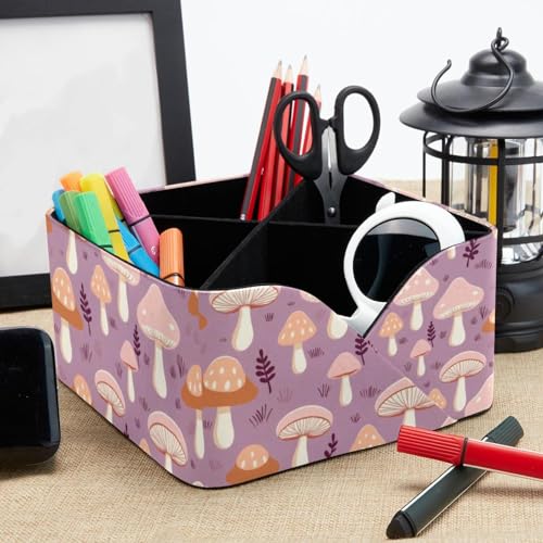 Solution de rangement polyvalente motif champignon violet pour le salon - 8