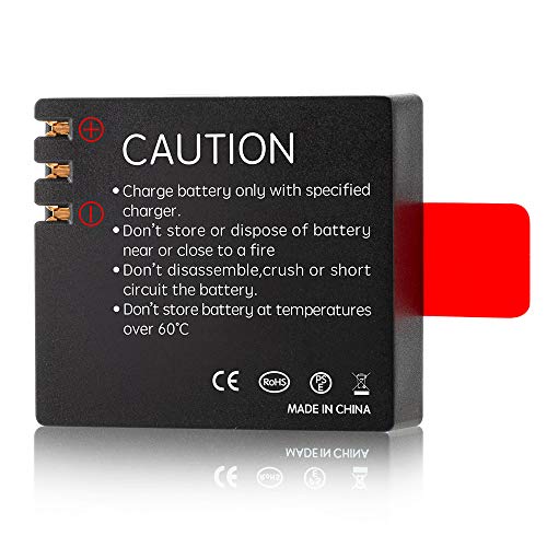 Action Cam Akku, 1350-mAh-Akku (3 Stück), mit USB-Doppelloch-Ladegerät, Kompatibel mit Sportkamera AKASO EK7000, CAMPARK, Crosstour, APEMAN, SJ4000 usw - Image 4